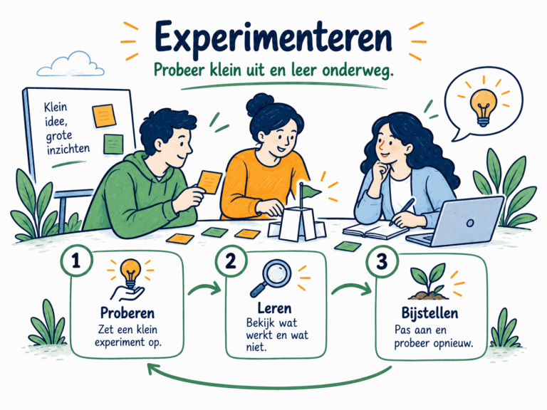 Experimenteren: proberen, leren en bijstellen